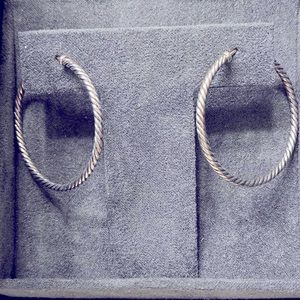 David Yurman Cable Cord Hoop Earrings